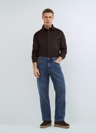 Прямые джинсы Straight, Синий OSTIN