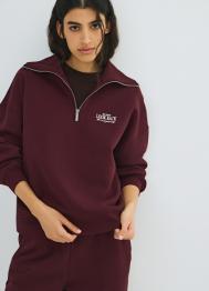 Толстовка с воротником-стойкой на молнии, Фиолетовый OSTIN