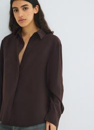 Блузка из модала, Коричневый OSTIN