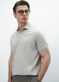 Поло из хлопка, Бежевый OSTIN