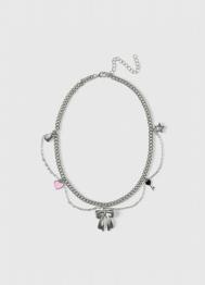 Ожерелье с подвесками для девочек, Серебряный OSTIN