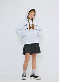 Худи с принтом для девочек, Белый OSTIN