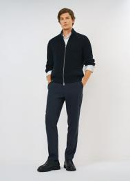 Брюки с эластичным поясом, Синий OSTIN