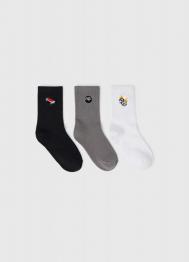 Носки для мальчиков, 3 пары, Серый OSTIN