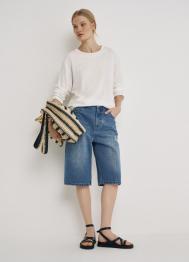 Шорты-бермуды со средней посадкой, Синий OSTIN