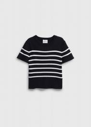 Джемпер с коротким рукавом для девочек, Черный OSTIN