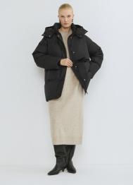 Пуховик с натуральным утеплителем, Черный OSTIN