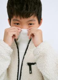 Куртка из шерпы для мальчиков, Бежевый OSTIN