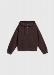 Толстовка на молнии для девочек, Коричневый OSTIN