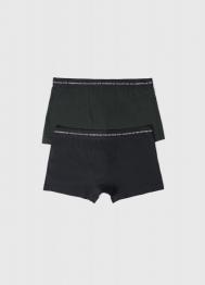 Трусы-транки с низкой посадкой, 2 шт., Зеленый OSTIN