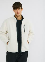 Двусторонняя куртка с искусственным мехом, Белый OSTIN