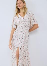 Платье миди из вискозы, Белый OSTIN