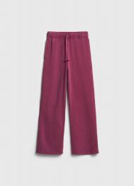 Широкие трикотажные брюки для девочек, Красный OSTIN