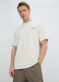 Футболка с текстовым принтом, Белый OSTIN