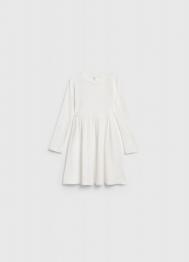 Трикотажное платье c принтом для девочек, Белый OSTIN