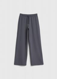Широкие трикотажные брюки для девочек, Серый OSTIN