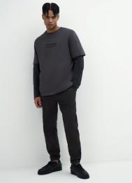 Джоггеры из твила, Серый OSTIN