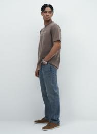 Прямые джинсы, Синий OSTIN