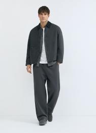 Утеплённая куртка из канваса, Серый OSTIN