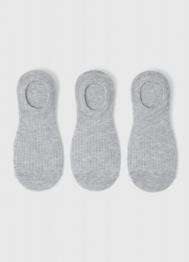Подследники в рубчик, 3 пары, Серый OSTIN