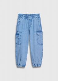 Джинсы с карго-карманами для мальчиков, Синий OSTIN