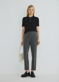 Зауженные книзу брюки, Серый OSTIN