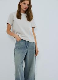 Базовая футболка, Бежевый OSTIN