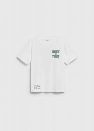 Футболка с принтом для мальчиков, Бежевый OSTIN