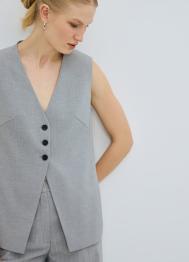 Жилет из поливискозы, Серый OSTIN
