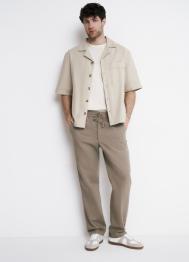 Брюки изо льна, Бежевый OSTIN