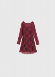 Сетчатое мини-платье для девочек, Фиолетовый OSTIN