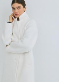 Длинное фактурное пальто, Бежевый OSTIN