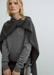 Вязаный шарф, Серый OSTIN