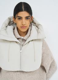 Утеплённый капюшон на молнии, Бежевый OSTIN