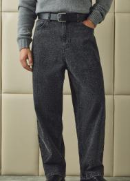 Свободные джинсы Baggy, Серый OSTIN