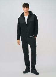 Джоггеры с карго-карманами, Черный OSTIN