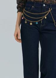 Пояс-цепь с декоративными подвесками, Золотой OSTIN