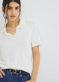 Джемпер с коротким рукавом, Белый OSTIN