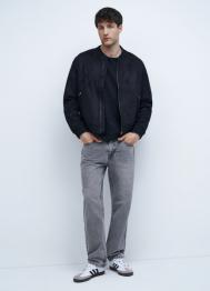 Прямые джинсы, Серый OSTIN