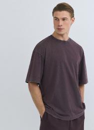 Базовая футболка с эффектом стирки, Фиолетовый OSTIN