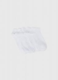 Базовые носки-сникерсы, 5 пар, Белый OSTIN