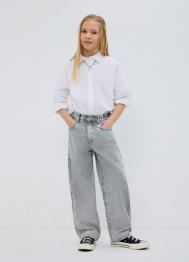 Джинсы для девочек, Серый OSTIN