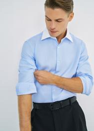 Рубашка с контрастным воротником, Голубой OSTIN