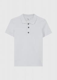 Однотонное поло, Белый OSTIN