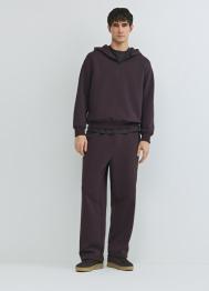 Широкие трикотажные брюки Wide leg, Фиолетовый OSTIN