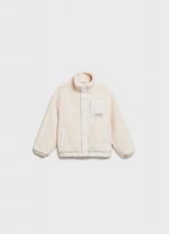 Куртка из шерпы для мальчиков, Бежевый OSTIN