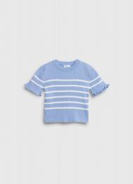 Джемпер с коротким рукавом для девочек, Голубой OSTIN