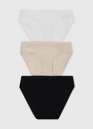 Трусы для девочек, 3 шт., Бежевый OSTIN