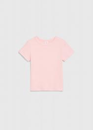 Футболка в рубчик для девочек, Розовый OSTIN