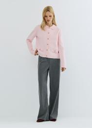 Кардиган на пуговицах, Розовый OSTIN